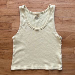 Aerie Distressed Cropped Tank